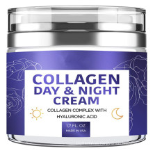 Crema de colágeno Hidratante facial antienvejecimiento orgánico Crean para el cuidado de la piel